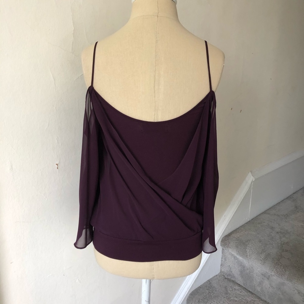 Bailey44 Tombe Cold-Shoulder Layered Chiffon Top - image 3